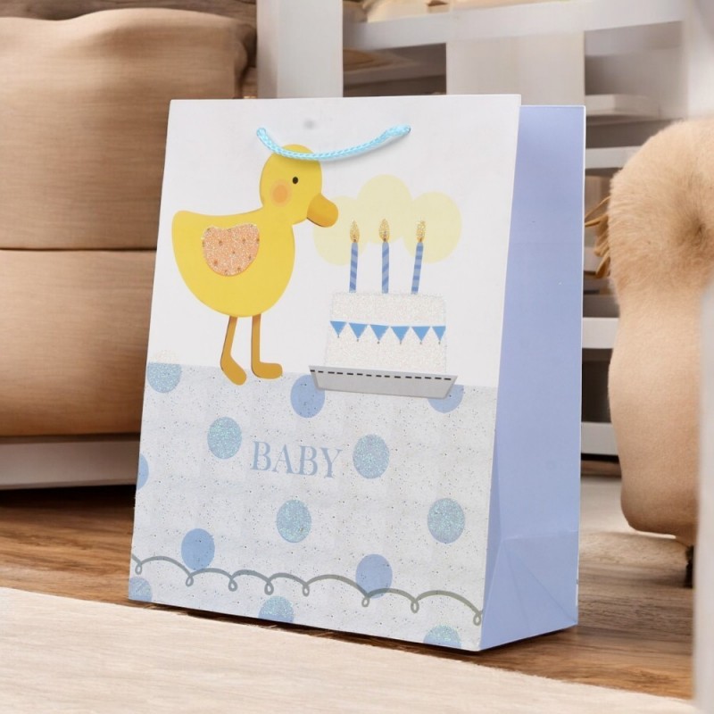 Sacola De Papel Para Presente 26cm x 32cm Kids