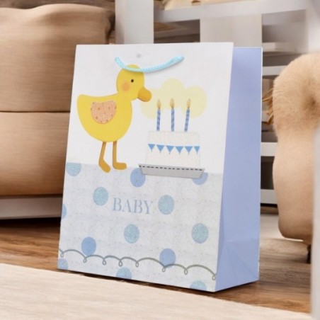 Sacola De Papel Para Presente 26cm x 32cm Kids