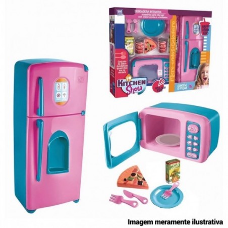 Brinquedo Kit Cozinha Kitchen Show 9 Peças Infantil