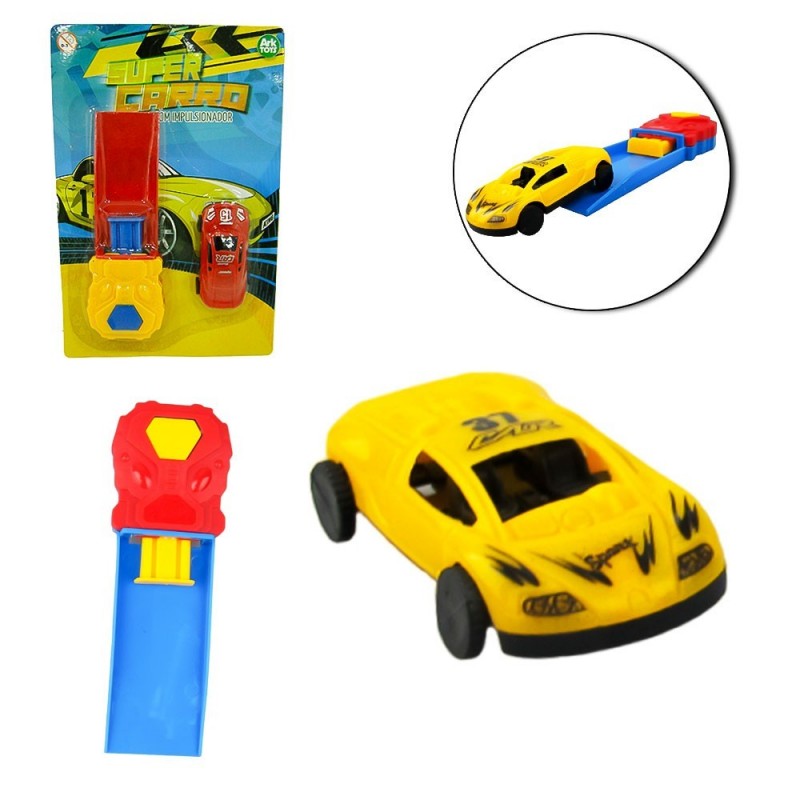 Mini Carrinho Com Lançador 2 Peças Brinquedo Infantil