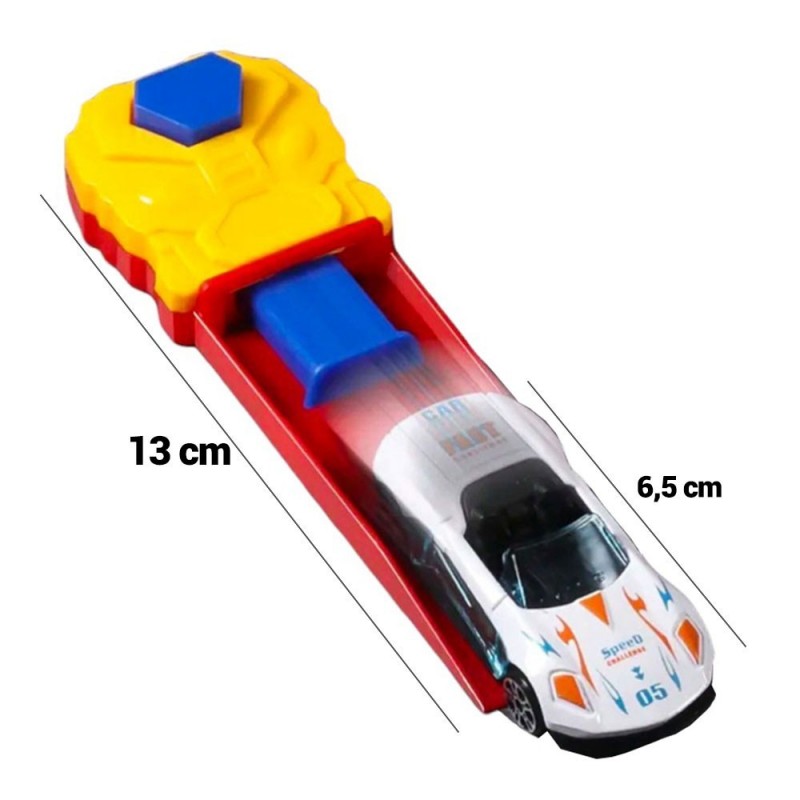 Mini Carrinho Com Lançador 2 Peças Brinquedo Infantil