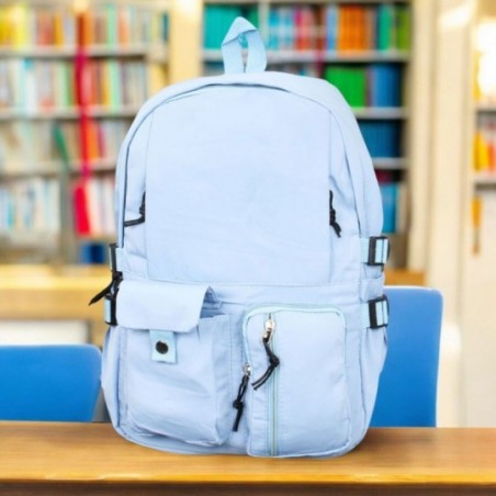 Mochila Juvenil Universitária Com Bolsos E Porta Notebook  - Feira Da Madrugada SP