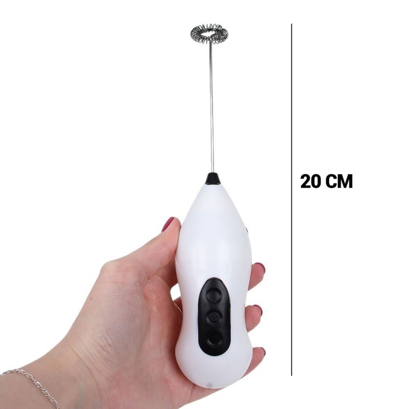 Misturador Mixer Portátil Para Bebidas A Pilha 20cm