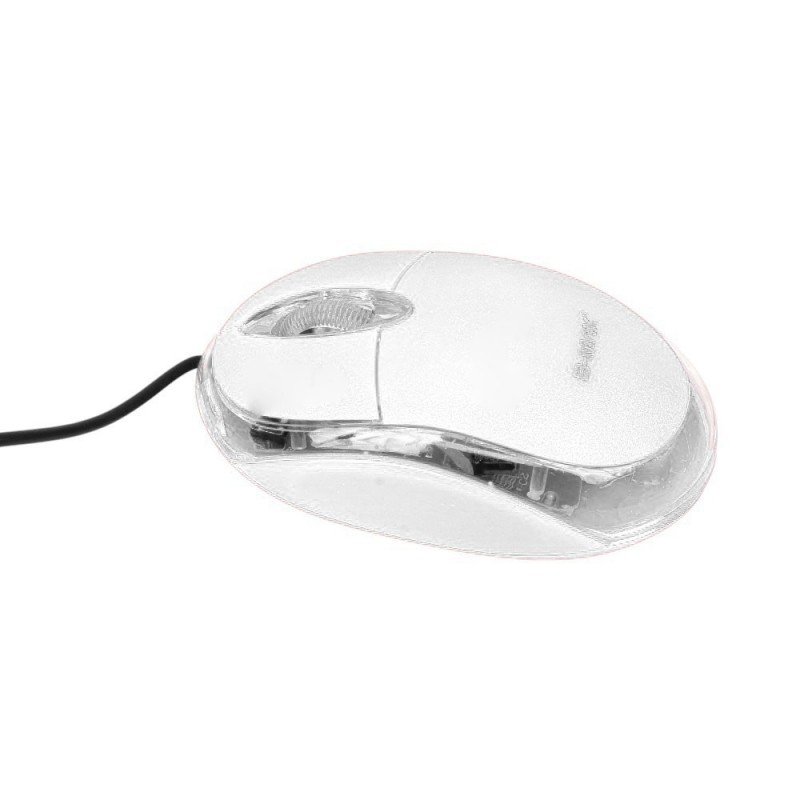 Mouse Óptico Led USB Ergonômico Com Fio 1600DPI
