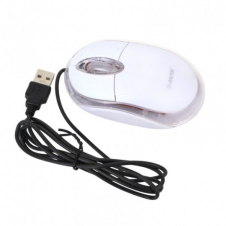 Mouse Óptico Led USB Ergonômico Com Fio 1600DPI