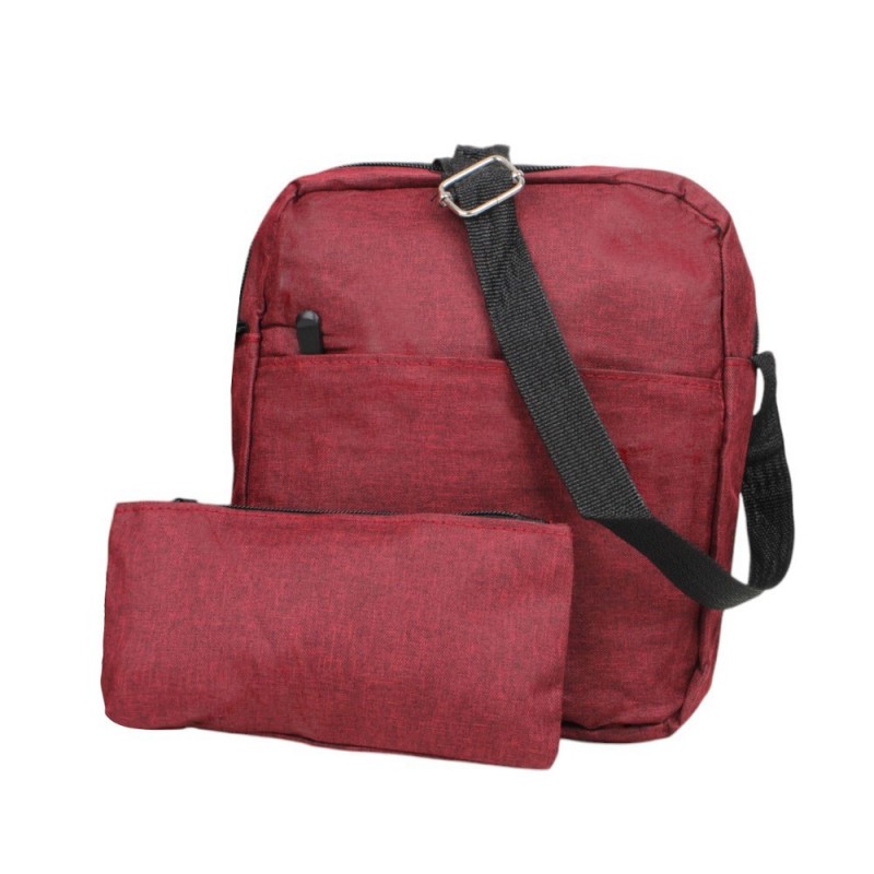 Kit Mochila Executiva Com Pochete E Estojo USB Porta Notebook