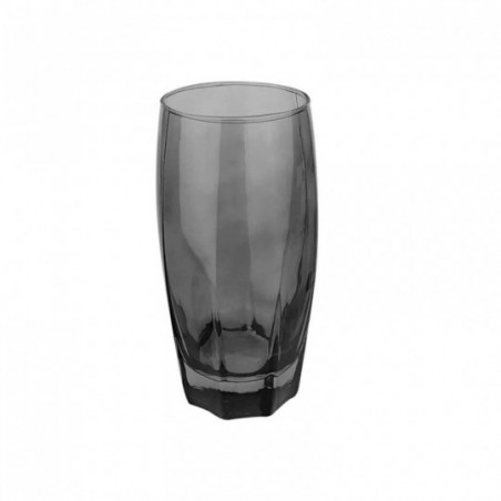 Conjunto De Copos De Vidro 6 Peças Verres Preto 365ml