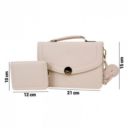Bolsa De Mão Social Estruturada Com Alça E Carteira