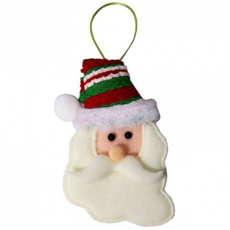 Pendente Cabeça Papai Noel Boneco De Neve 9,5cm