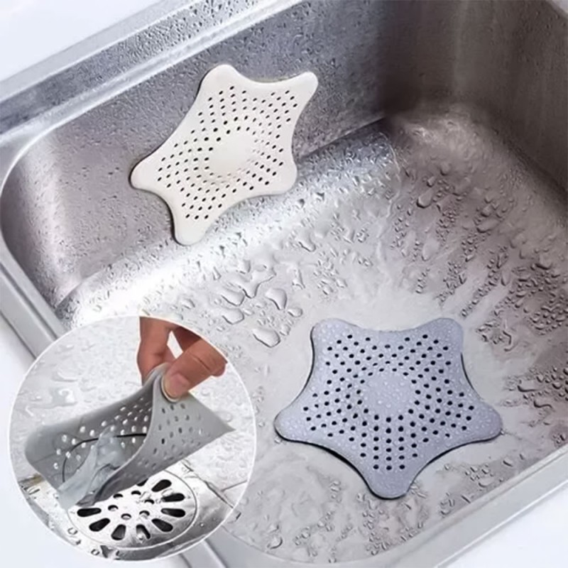 Tampa Para Ralo De Pia Silicone Formato Estrela 15cm