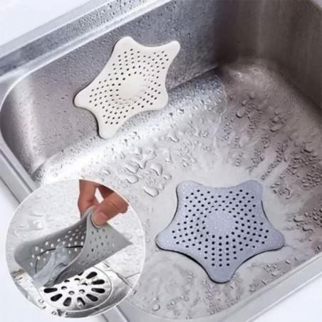 Tampa Para Ralo De Pia Silicone Formato Estrela 15cm