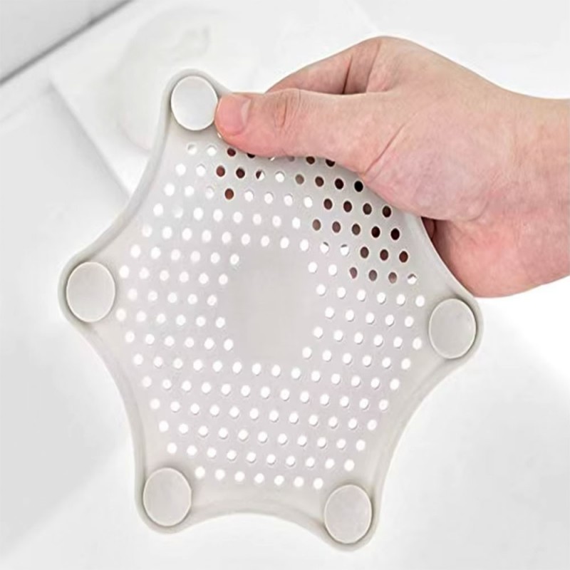 Tampa Para Ralo De Pia Silicone Formato Estrela 15cm