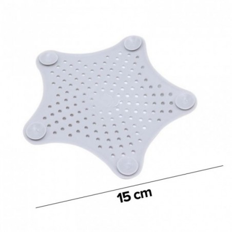 Tampa Para Ralo De Pia Silicone Formato Estrela 15cm