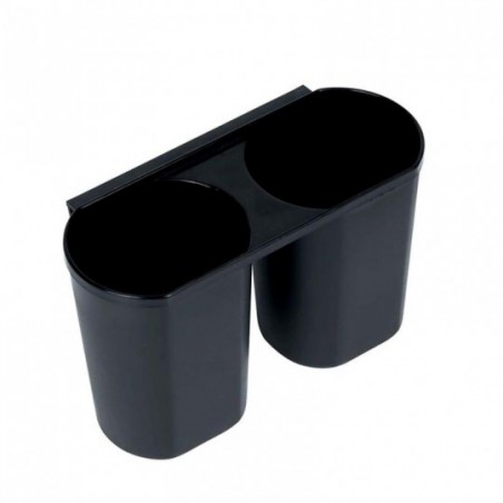 Escorredor De Louças 2 Andares Preto Em Inox 43cm