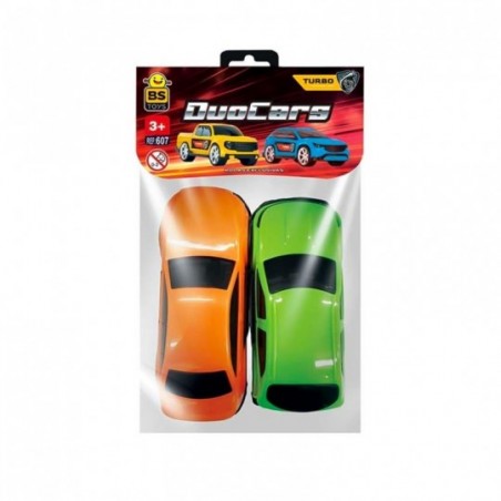 Kit Carrinhos Infantil 2 Peças Roda Livre Duo Cars 14cm