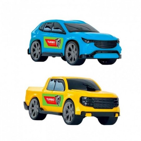 Kit Carrinhos Infantil 2 Peças Roda Livre Duo Cars 14cm