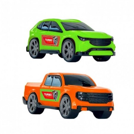 Kit Carrinhos Infantil 2 Peças Roda Livre Duo Cars 14cm
