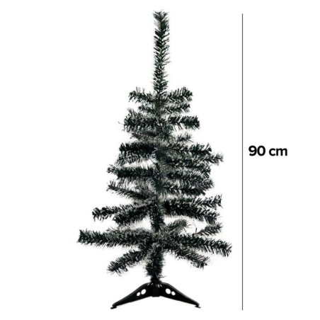 Árvore De Natal Verde Nevada Com 70 Galhos 90 cm De Altura
