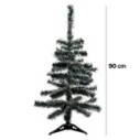 Árvore De Natal Verde Nevada Com 70 Galhos 90 cm De Altura