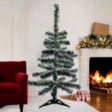 Árvore De Natal Verde Nevada Com 70 Galhos 90 cm De Altura