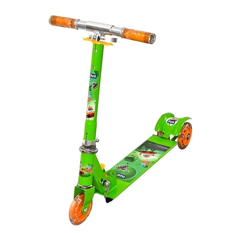 Patinete Infantil Com Luz Aventura Alien Xtreme 3 Rodas