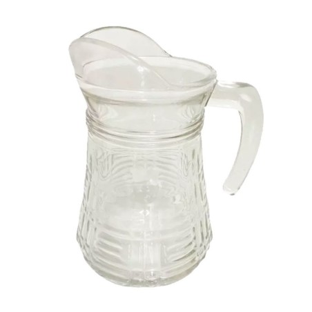 Jarra De Vidro Transparente 1300ml Com Alça Athena