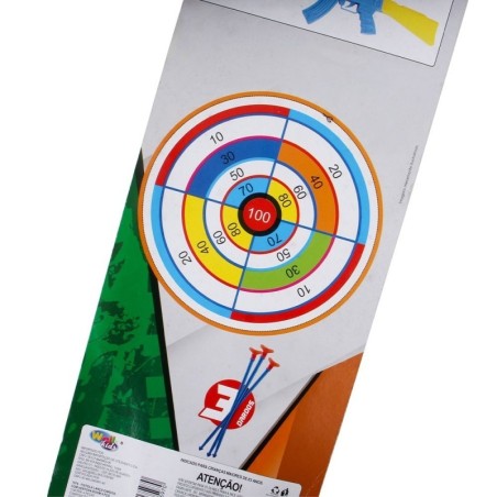 Brinquedo Lança Dardos Com Ventosa Boom 4 Peças