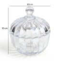 Bomboniere Potiche Baleiro De Vidro Cayenne 150ml