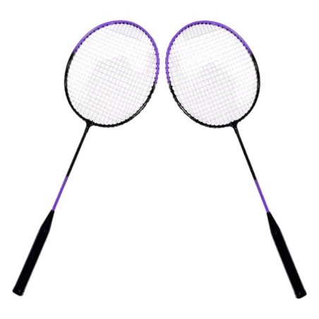 Kit Badminton Esportivo Raquete E Peteca Com Bolsa 5 Peças