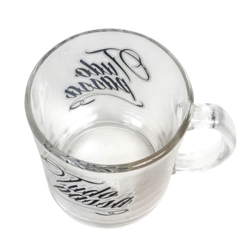 Caneca De Vidro Estampado Frases Believe 320ml