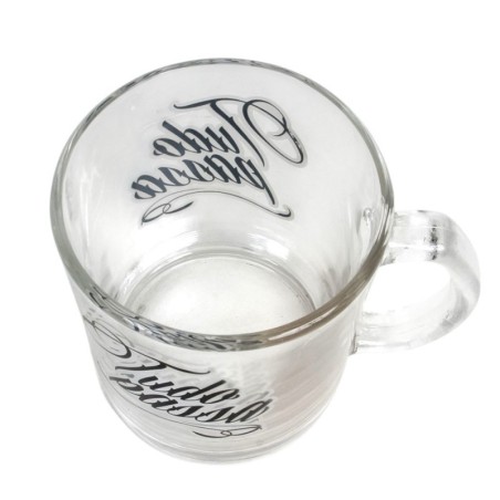 Caneca De Vidro Estampado Frases Believe 320ml