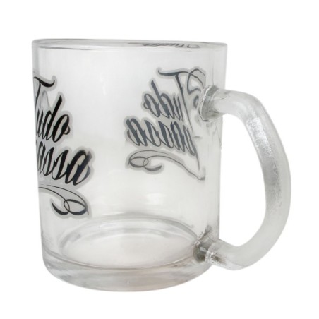 Caneca De Vidro Estampado Frases Believe 320ml