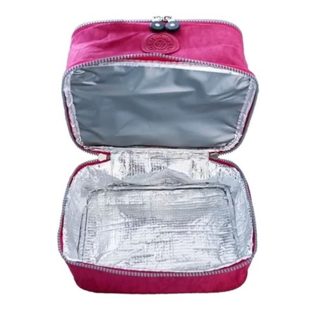 Bolsa Térmica Nécessaire Portátil Marmita Com 2 Andares 17cm