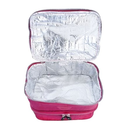 Bolsa Térmica Nécessaire Portátil Marmita Com 2 Andares 17cm