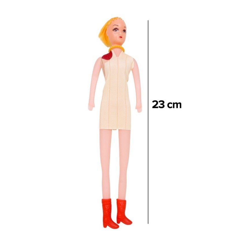 Kit Bonecas Mãe E Filha Com 2 Acessórios Brinquedo Infantil