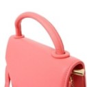 Bolsa Feminina Quadrada Pequena Com Pompom E Alça Transversal