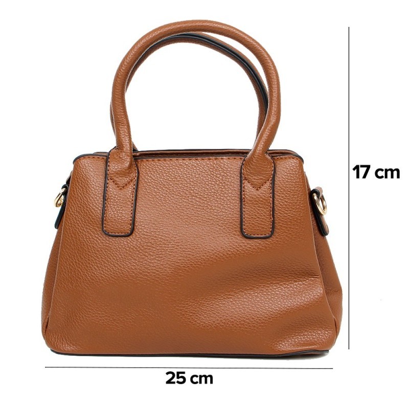 Bolsa Feminina Social Pequena De Mão 3 Divisórias