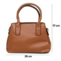 Bolsa Feminina Social Pequena De Mão 3 Divisórias