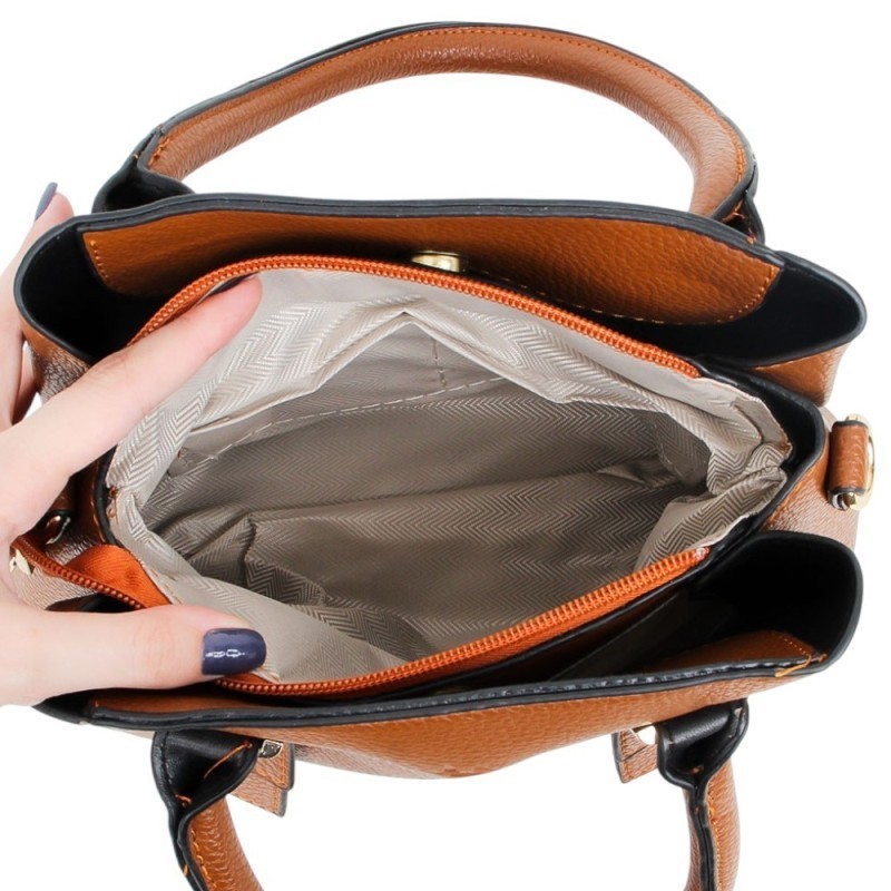 Bolsa Feminina Pequena Social 3 Divisórias Com Alça Transversal