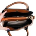 Bolsa Feminina Pequena Social 3 Divisórias Com Alça Transversal