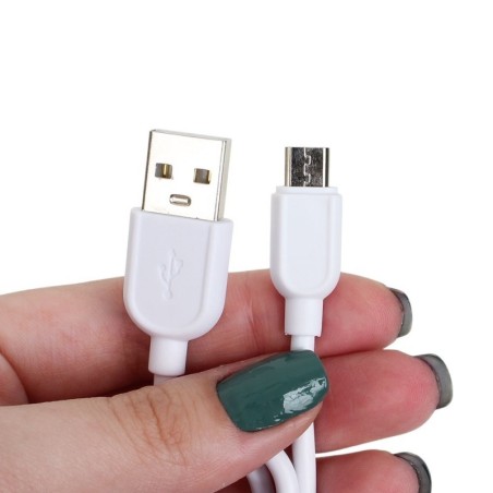 Carregador Rápido 3.1A Triplo USB Com Cabo V8