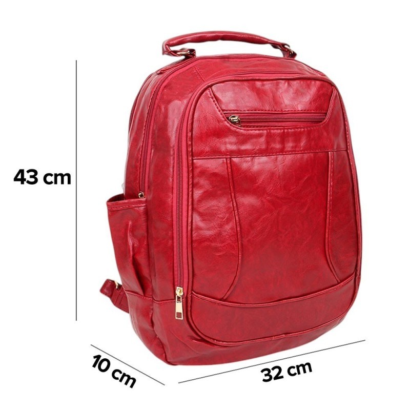 Mochila Feminina Grande Reforçada 2 Divisórias Trabalho Viagem