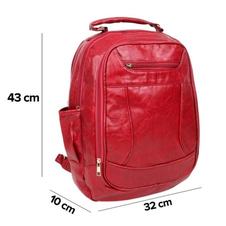 Mochila Feminina Grande Reforçada 2 Divisórias Trabalho Viagem