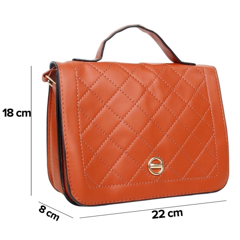 Bolsa Feminina Média Transversal Fecho Magnético