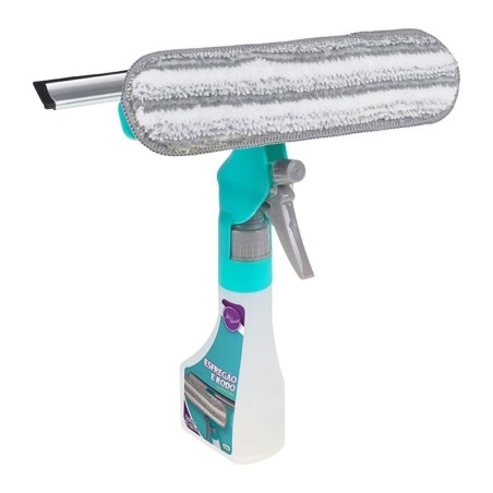 Esfregão E Rodo Com Pulverizador 230ml Limpa Vidros