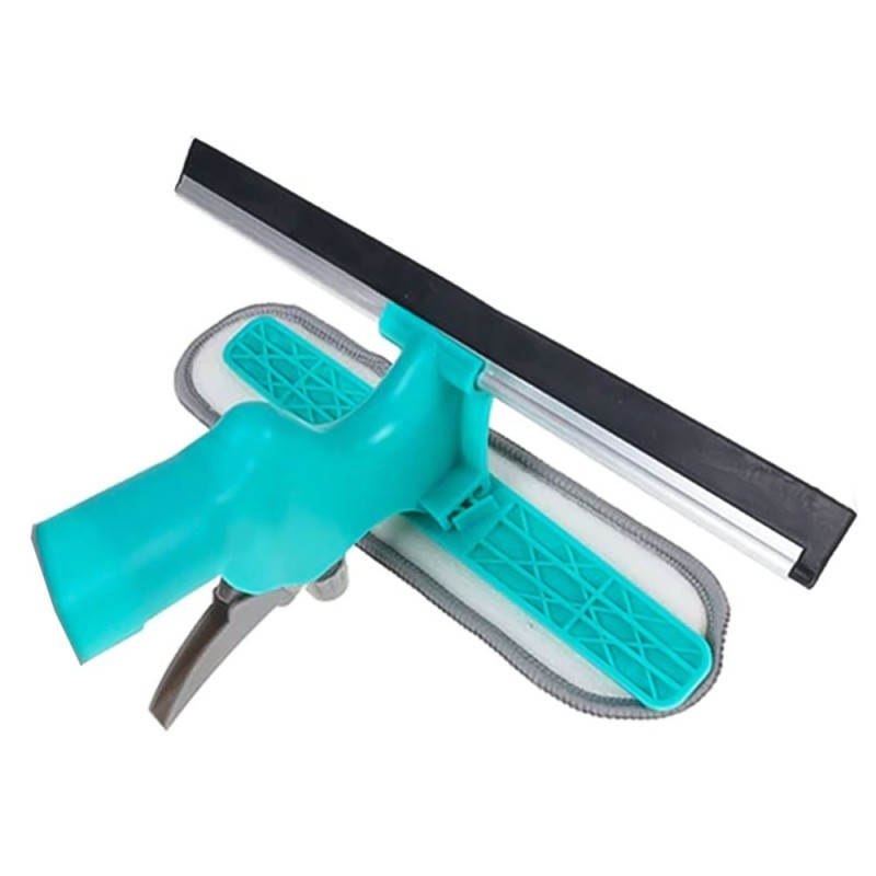 Esfregão E Rodo Com Pulverizador 230ml Limpa Vidros
