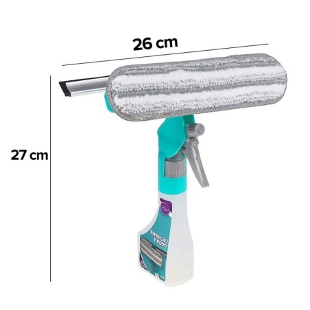 Esfregão E Rodo Com Pulverizador 230ml Limpa Vidros