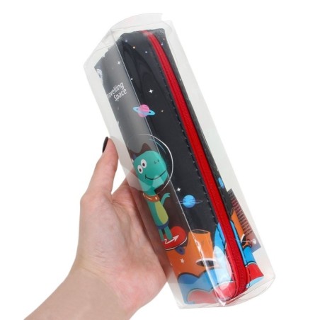 Estojo Escolar Infantil Colorido Estampado Retangular 21cm