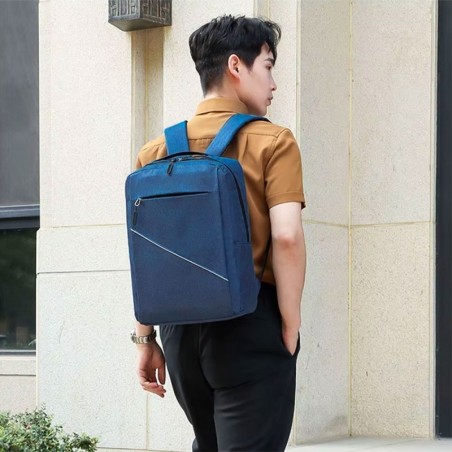 Kit Conjunto Mochila Com Pochete E Estojo Porta Notebook USB