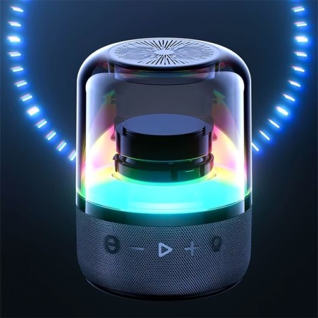 Caixa De Som Surround 360 Bluetooth 5.2 Com Show De Luzes